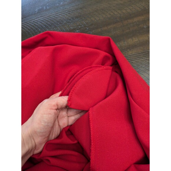 Roamans Womens Blazer Size 16 Red Double Breasted Career Vtg 90s Classic - Picture 5 of 9